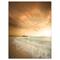 Designart - Beautiful Brown Beach at Sunset - Large Beach Canvas Wall Art